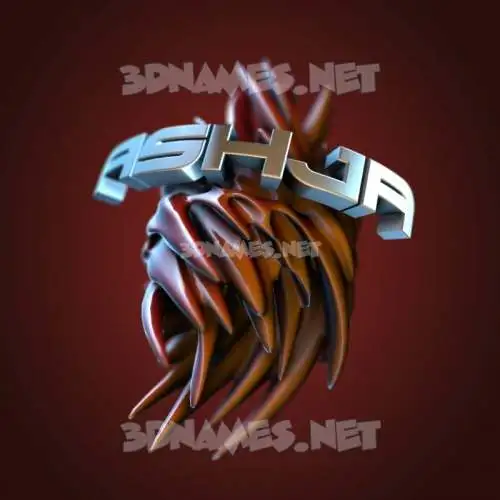 ashja in Red Twisted style - 3D name wallpaper ashja in Red Twisted style - 3D name wallpaper