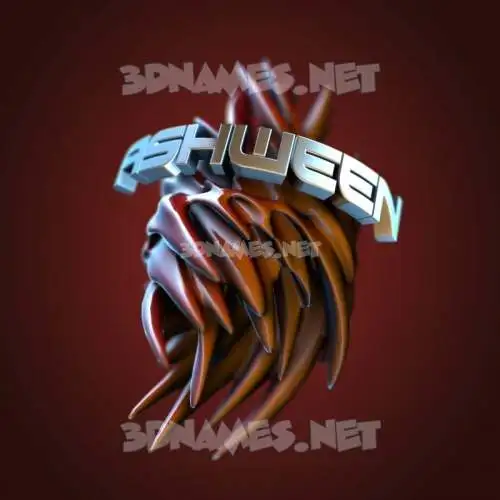 ashween in Red Twisted style - 3D name wallpaper ashween in Red Twisted style - 3D name wallpaper