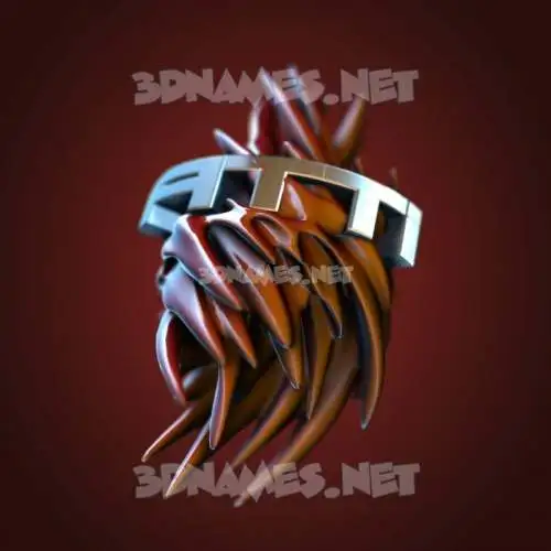 atti in Red Twisted style - 3D name wallpaper atti in Red Twisted style - 3D name wallpaper