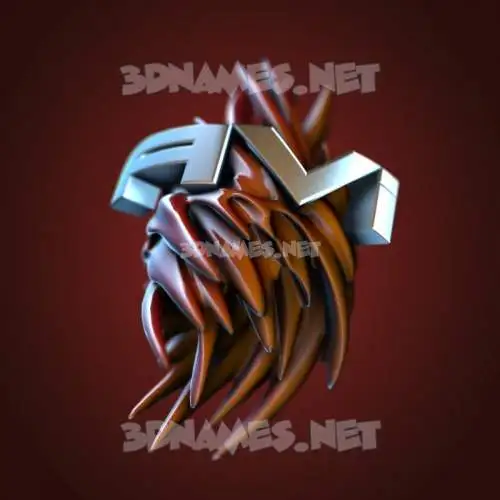 avi in Red Twisted style - 3D name wallpaper