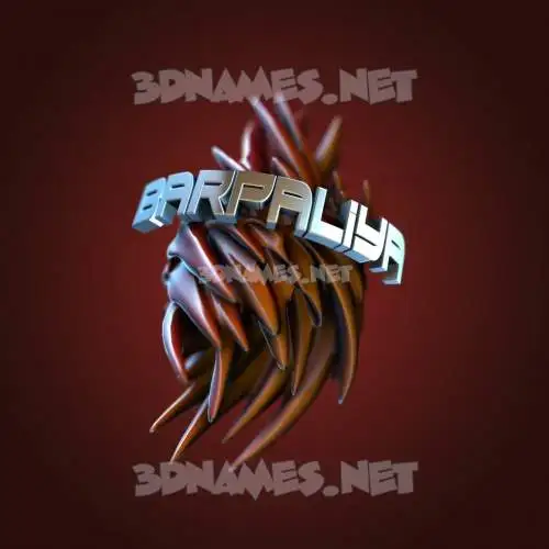 barpaliya in Red Twisted style - 3D name wallpaper barpaliya in Red Twisted style - 3D name wallpaper