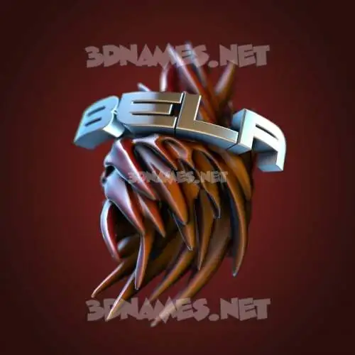 bela in Red Twisted style - 3D name wallpaper bela in Red Twisted style - 3D name wallpaper