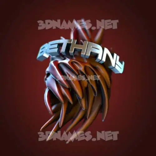 bethany in Red Twisted style - 3D name wallpaper bethany in Red Twisted style - 3D name wallpaper