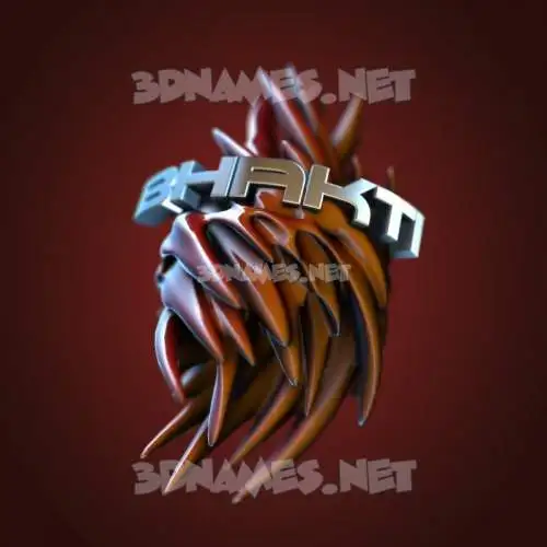 bhakti in Red Twisted style - 3D name wallpaper bhakti in Red Twisted style - 3D name wallpaper