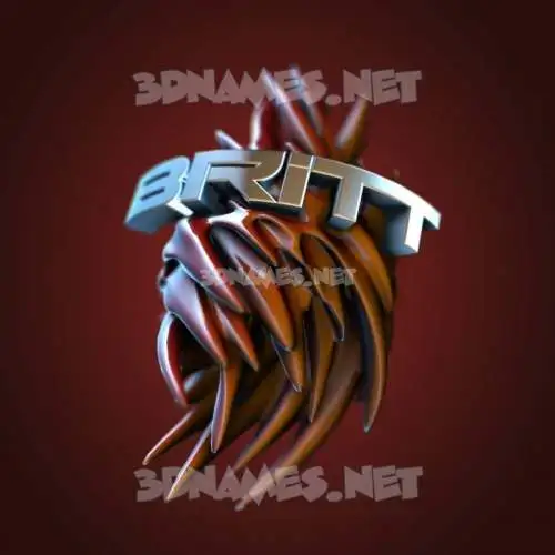 britt in Red Twisted style - 3D name wallpaper britt in Red Twisted style - 3D name wallpaper