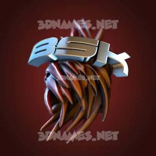 bsk in Red Twisted style - 3D name wallpaper bsk in Red Twisted style - 3D name wallpaper