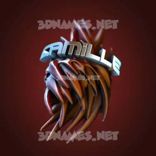 camille in Red Twisted style - 3D name wallpaper camille in Red Twisted style - 3D name wallpaper