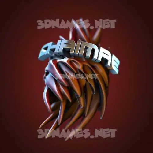 chaimae in Red Twisted style - 3D name wallpaper chaimae in Red Twisted style - 3D name wallpaper