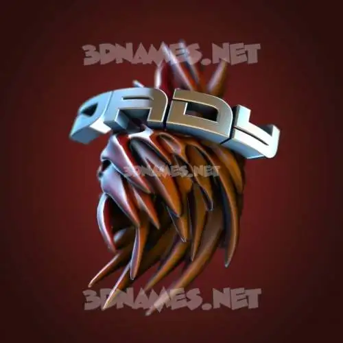 dady in Red Twisted style - 3D name wallpaper dady in Red Twisted style - 3D name wallpaper