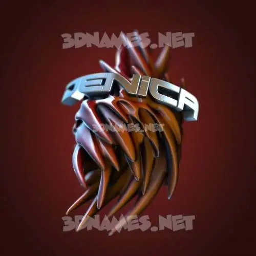 denica in Red Twisted style - 3D name wallpaper denica in Red Twisted style - 3D name wallpaper