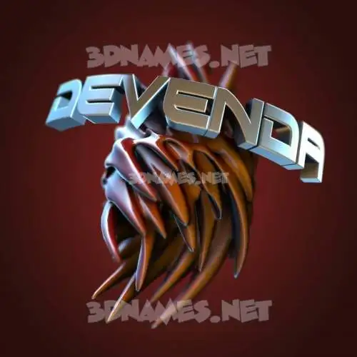 devenda in Red Twisted style - 3D name wallpaper devenda in Red Twisted style - 3D name wallpaper