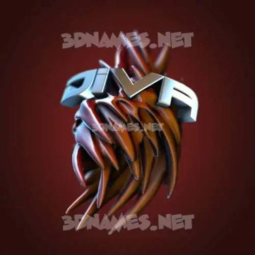 diva in Red Twisted style - 3D name wallpaper diva in Red Twisted style - 3D name wallpaper