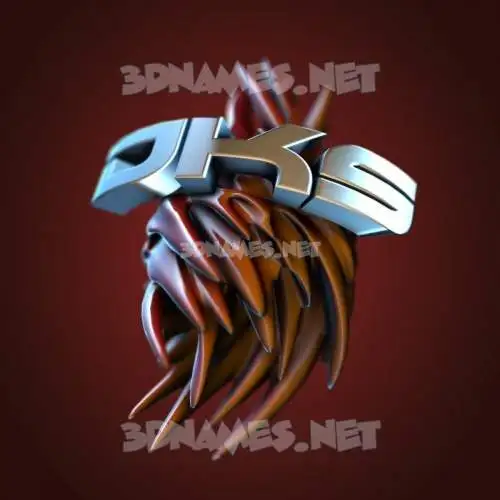 dks in Red Twisted style - 3D name wallpaper dks in Red Twisted style - 3D name wallpaper