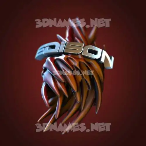 edison in Red Twisted style - 3D name wallpaper edison in Red Twisted style - 3D name wallpaper