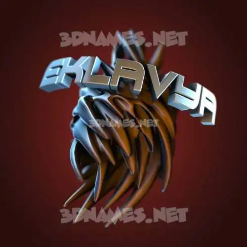 eklavya in Red Twisted style - 3D name wallpaper eklavya in Red Twisted style - 3D name wallpaper