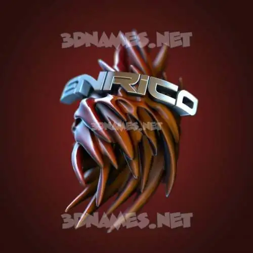 enrico in Red Twisted style - 3D name wallpaper enrico in Red Twisted style - 3D name wallpaper