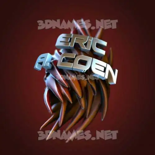 eric a. coen in Red Twisted style - 3D name wallpaper eric a. coen in Red Twisted style - 3D name wallpaper