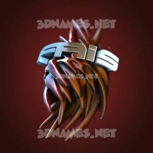 fais in Red Twisted style - 3D name wallpaper fais in Red Twisted style - 3D name wallpaper