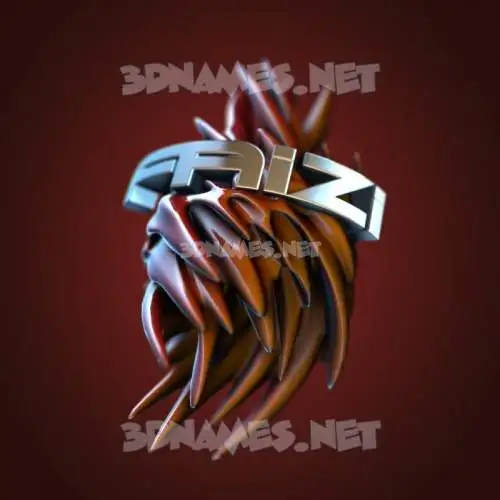 faizi in Red Twisted style - 3D name wallpaper faizi in Red Twisted style - 3D name wallpaper