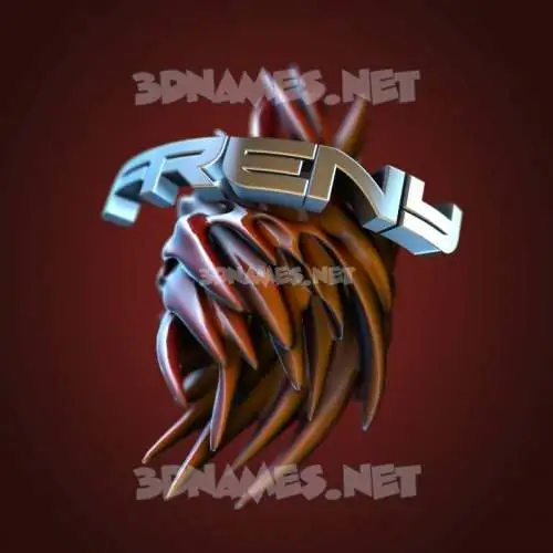 freny in Red Twisted style - 3D name wallpaper