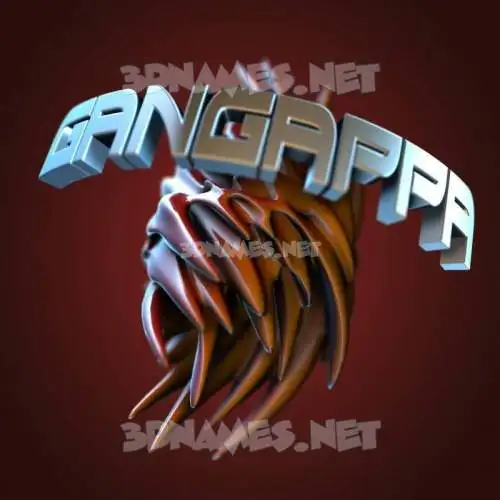 gangappa in Red Twisted style - 3D name wallpaper gangappa in Red Twisted style - 3D name wallpaper