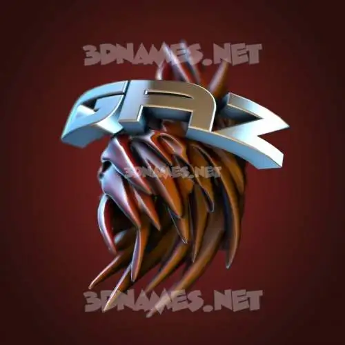 gaz in Red Twisted style - 3D name wallpaper gaz in Red Twisted style - 3D name wallpaper