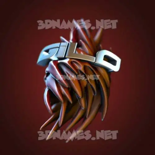 gilo in Red Twisted style - 3D name wallpaper gilo in Red Twisted style - 3D name wallpaper