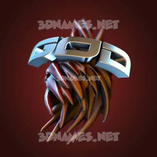 god in Red Twisted style - 3D name wallpaper god in Red Twisted style - 3D name wallpaper