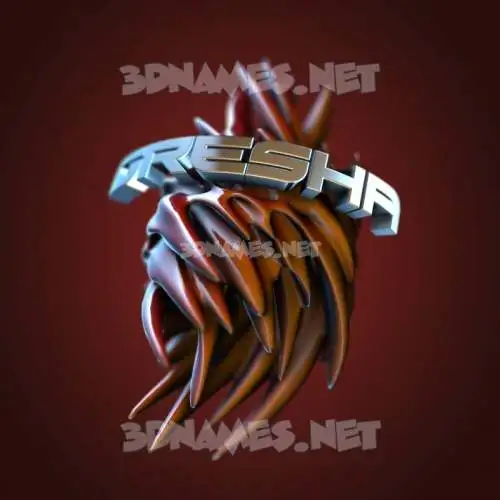 gresha in Red Twisted style - 3D name wallpaper gresha in Red Twisted style - 3D name wallpaper