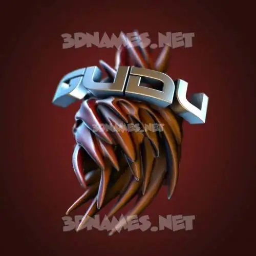 gudu in Red Twisted style - 3D name wallpaper