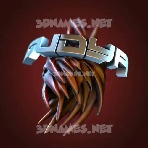 gudya in Red Twisted style - 3D name wallpaper