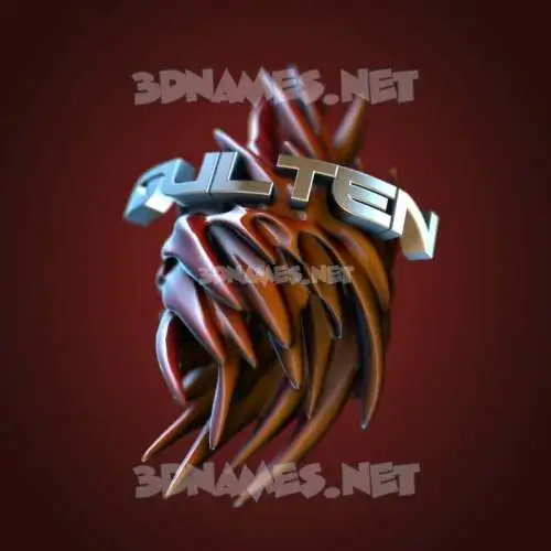 gulten in Red Twisted style - 3D name wallpaper gulten in Red Twisted style - 3D name wallpaper