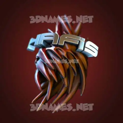 hafis in Red Twisted style - 3D name wallpaper hafis in Red Twisted style - 3D name wallpaper