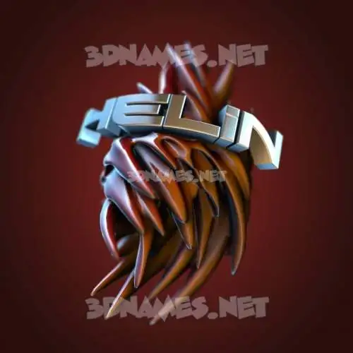 helin in Red Twisted style - 3D name wallpaper helin in Red Twisted style - 3D name wallpaper