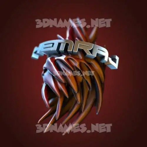 hemraj in Red Twisted style - 3D name wallpaper