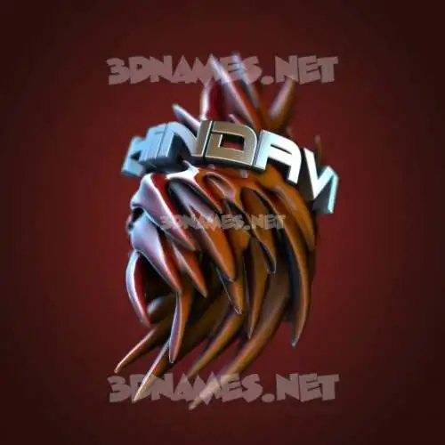 hindavi in Red Twisted style - 3D name wallpaper hindavi in Red Twisted style - 3D name wallpaper
