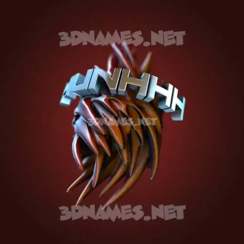 hunhhh in Red Twisted style - 3D name wallpaper hunhhh in Red Twisted style - 3D name wallpaper