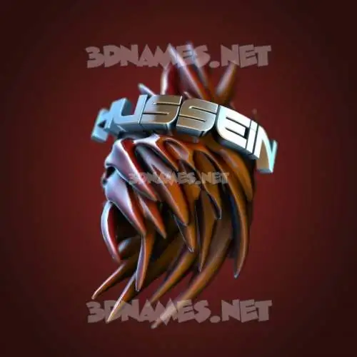 hussein in Red Twisted style - 3D name wallpaper hussein in Red Twisted style - 3D name wallpaper