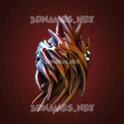 iant in Red Twisted style - 3D name wallpaper