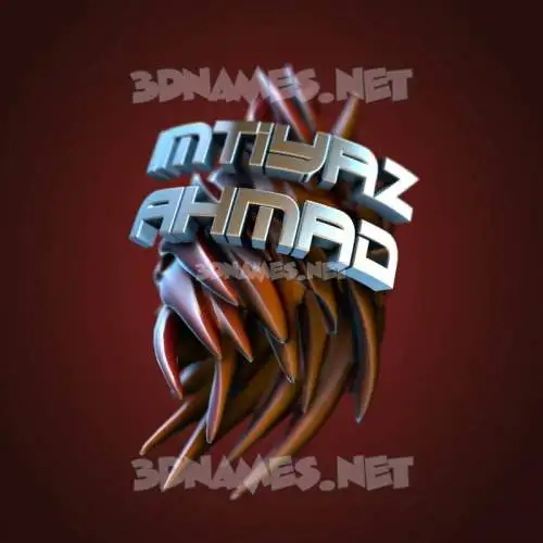 imtiyaz ahmad in Red Twisted style - 3D name wallpaper imtiyaz ahmad in Red Twisted style - 3D name wallpaper