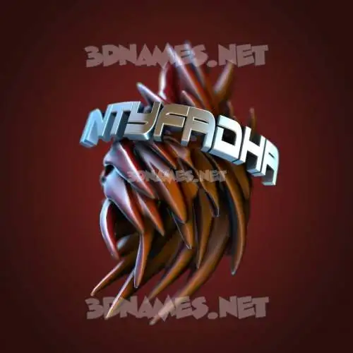 intyfadha in Red Twisted style - 3D name wallpaper intyfadha in Red Twisted style - 3D name wallpaper