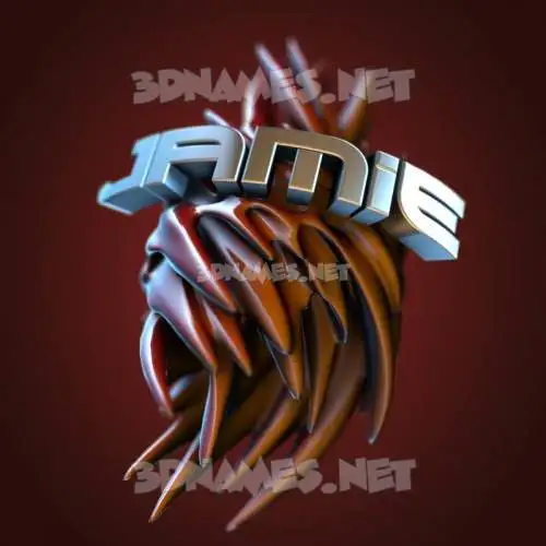 jamie in Red Twisted style - 3D name wallpaper jamie in Red Twisted style - 3D name wallpaper