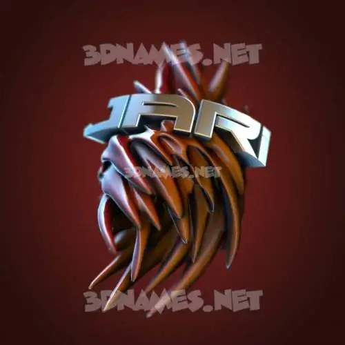 jari in Red Twisted style - 3D name wallpaper
