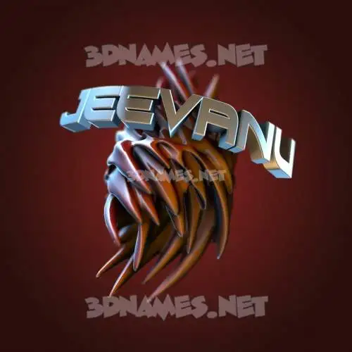 jeevanu in Red Twisted style - 3D name wallpaper jeevanu in Red Twisted style - 3D name wallpaper