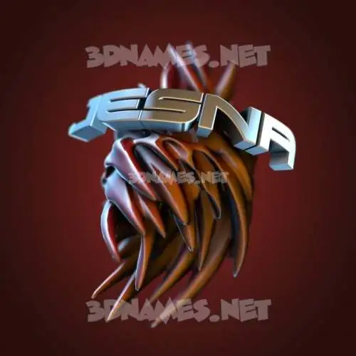 jesna in Red Twisted style - 3D name wallpaper jesna in Red Twisted style - 3D name wallpaper