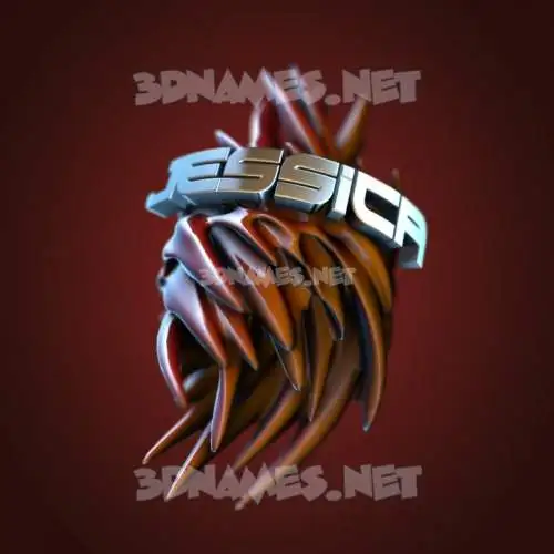 jessica in Red Twisted style - 3D name wallpaper jessica in Red Twisted style - 3D name wallpaper