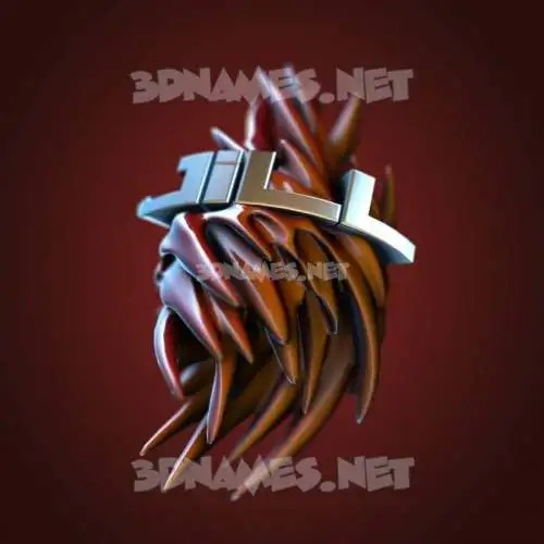 jill in Red Twisted style - 3D name wallpaper