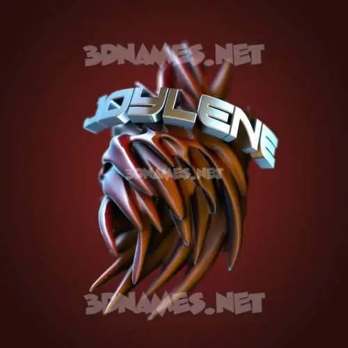 joylene in Red Twisted style - 3D name wallpaper