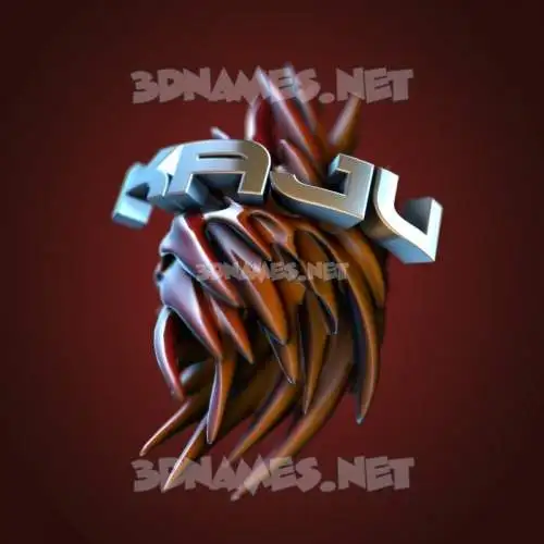 kaju in Red Twisted style - 3D name wallpaper kaju in Red Twisted style - 3D name wallpaper
