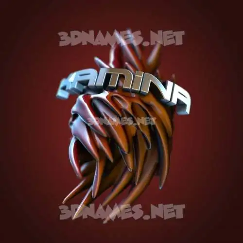 kamina in Red Twisted style - 3D name wallpaper kamina in Red Twisted style - 3D name wallpaper